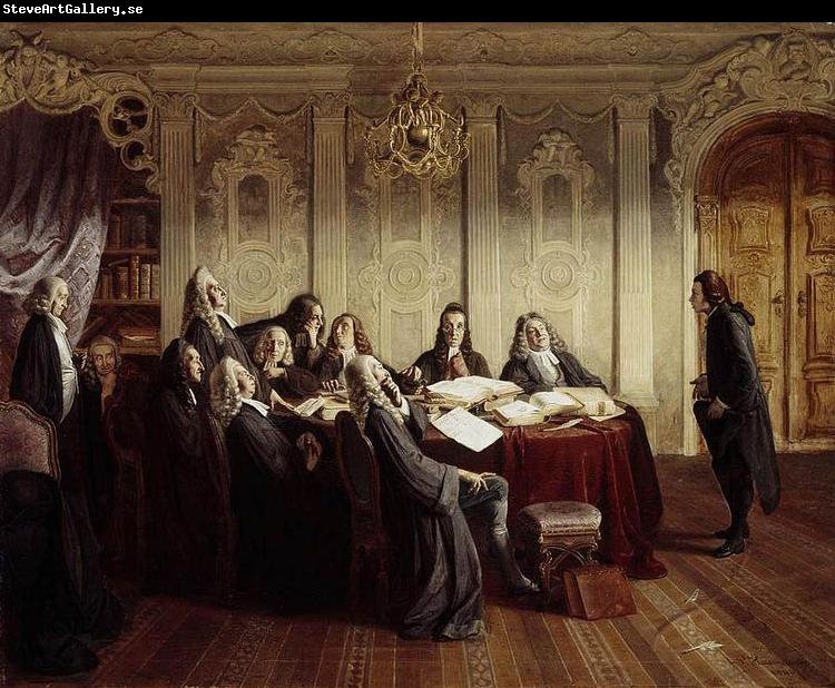 Johann Peter Hasenclever Hieronymus Jobs at His Exam